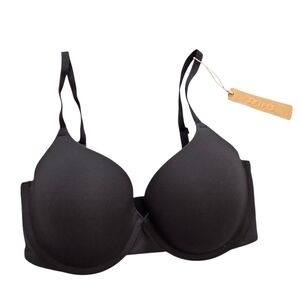 Skims FITS EVERYBODY TSHIRT BRA Onyx Black 32DD NWT